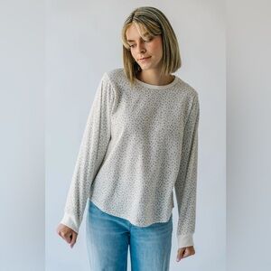 Things Between Cream Floral Long Sleeve Top